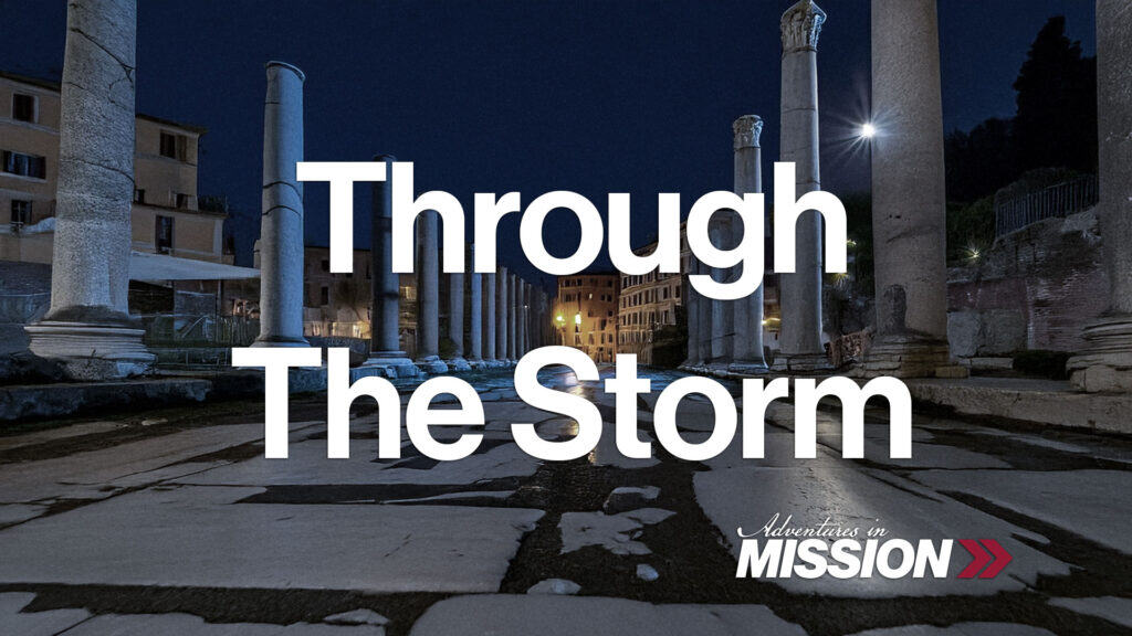 Through the Storm Sermon Main Slide